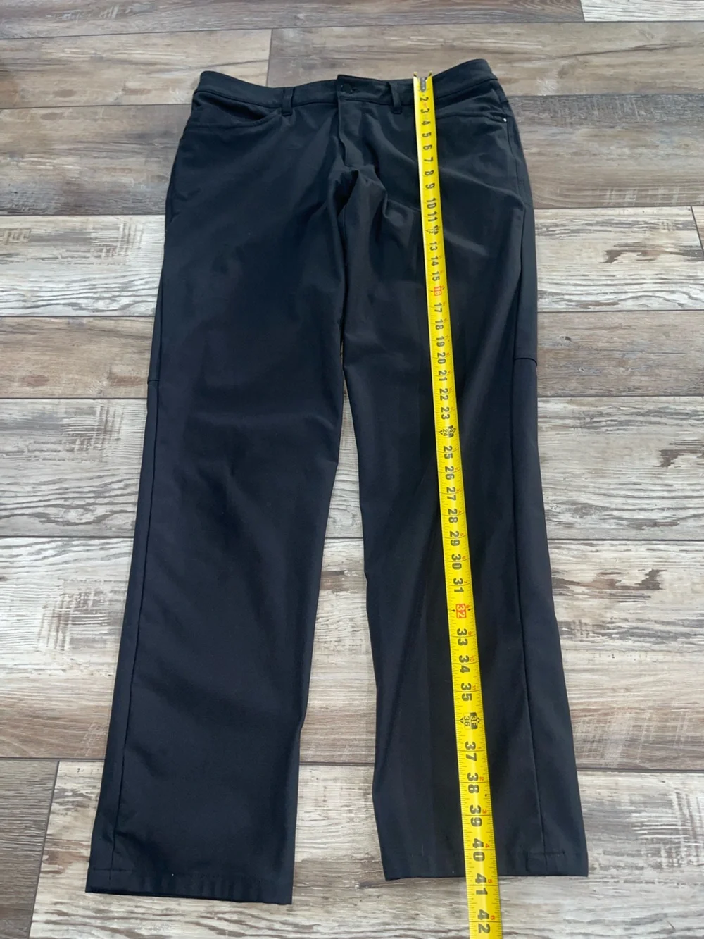 Lululemon Size 34 ABC Slim-Fit 5 Pocket Pant 33”L Warpstreme Black